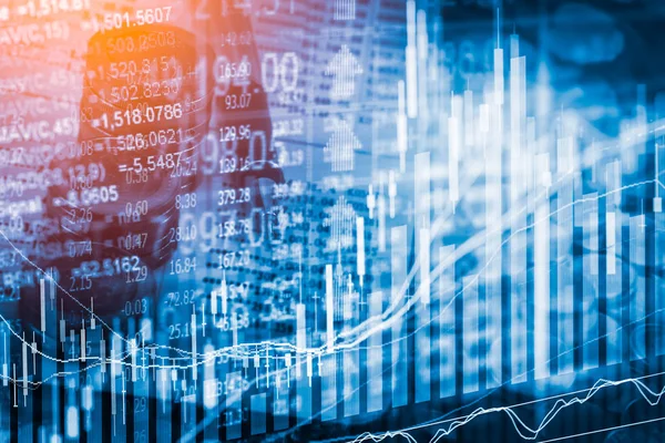 Forex trader analyzing leverage risks on computer screen with warning symbols