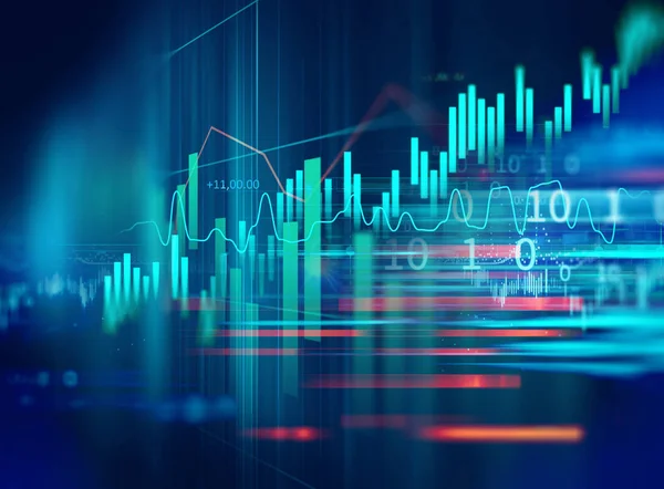Forex trading charts and currency symbols representing essential trading terminology for beginners